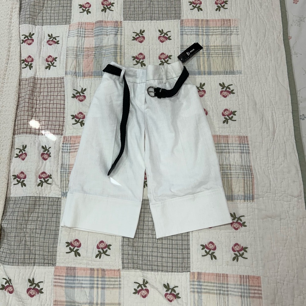 Bwear Crisp White Bermuda Trousers/Shorts